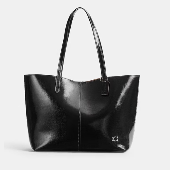Coach Bags Coach Black Glazed Leather North Tote 32 Poshmark coach-bags-coach-black-glazed-leather-north-tote-32-poshmark